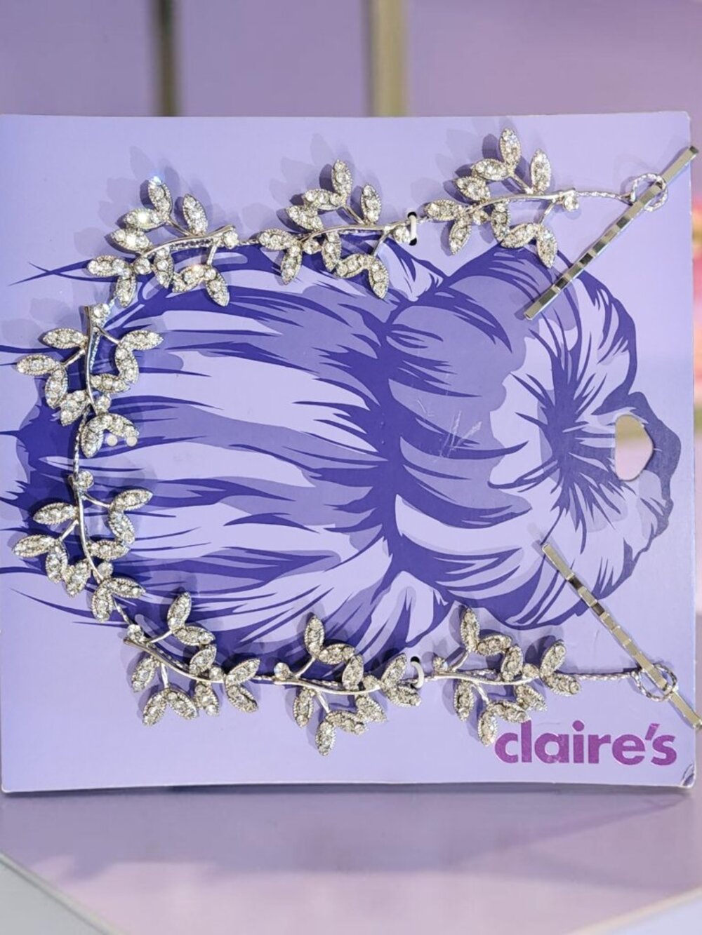 Claire’s Rhinestone Leaf Vine Hair Accessory – NWT - Picture 1 of 3